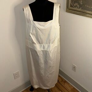 Tropical Al white‎ cotton sleeveless dress Sz 24W